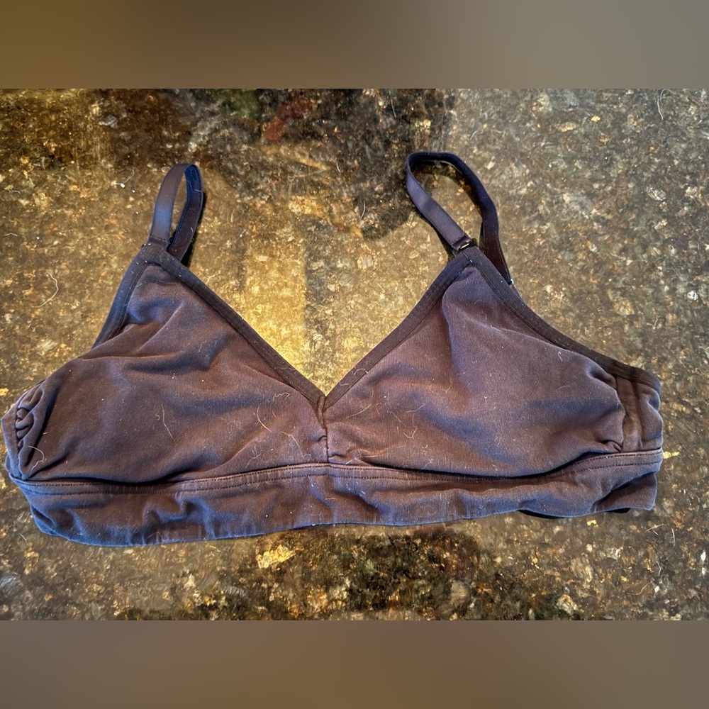 Gap Body M Women's Black Stretch Cotton Nursing Bralette